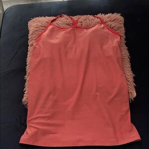 Nike Coral Red Tank padded Top